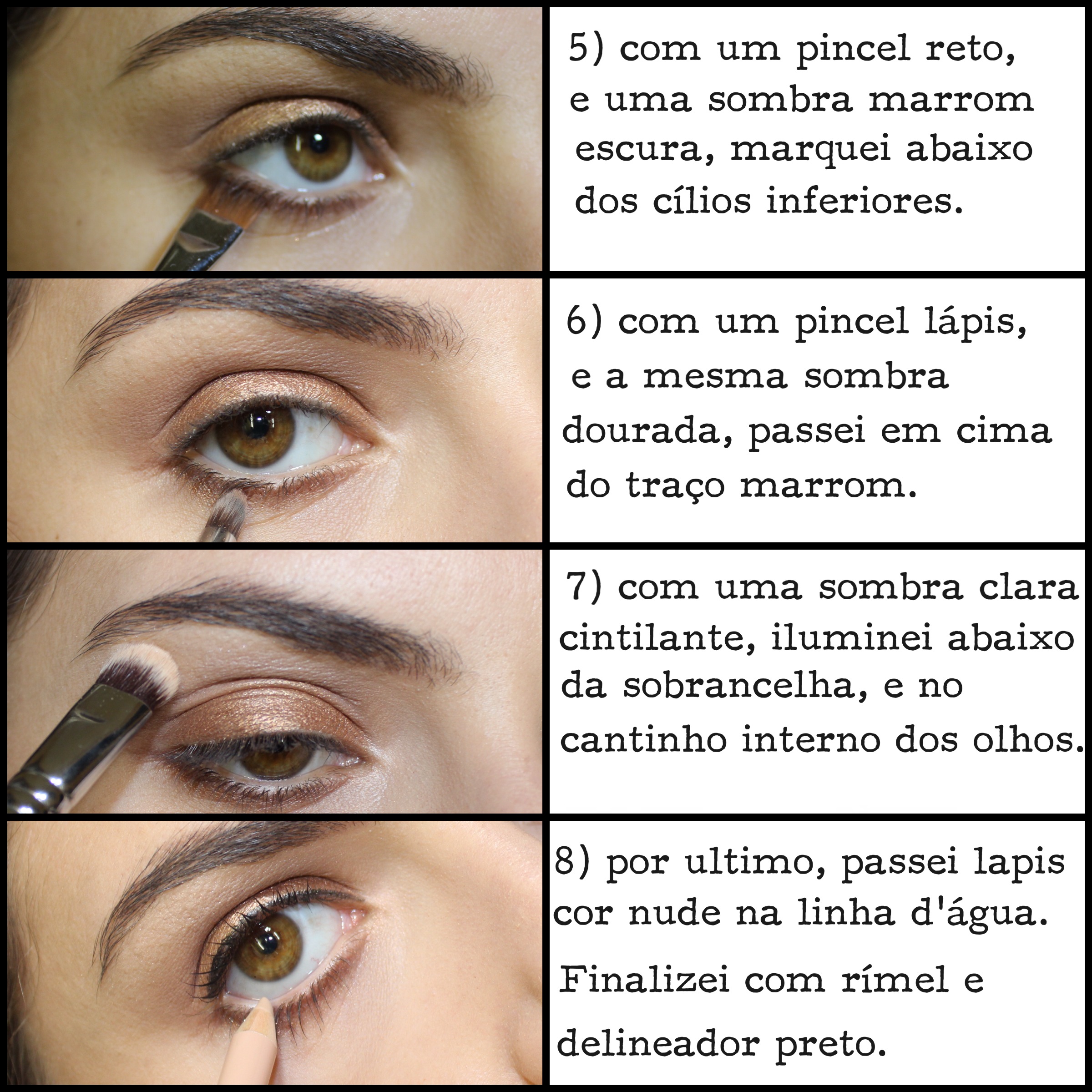 Tutorial passo-a-passo - tons de laranja e castanho - Make Down, image size:2400x2400